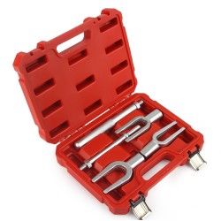 Set di Estrattore Leva a Forchetta per Giunti Sterzo | 5 Pezzi | Forchette 11/16", 15/16", 1-1/8" | Manici Avvitabili per Martello Manuale e Pneumatico | con Valigetta